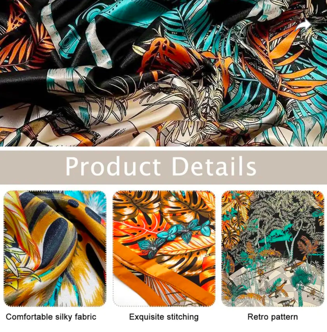 Women's Fancy Scarf - Large Printed Format