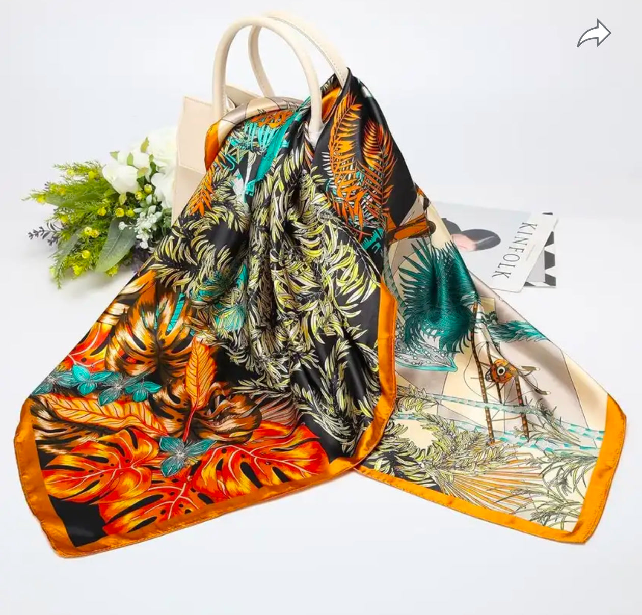 Women's Fancy Scarf - Large Printed Format