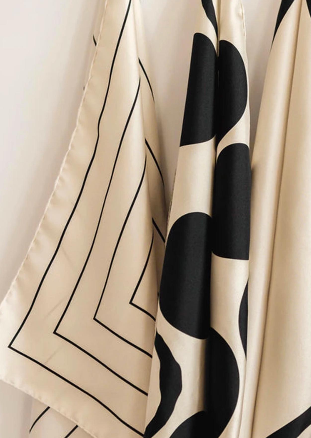 Set of 3 Women's Fancy Scarves - Geometric Print
