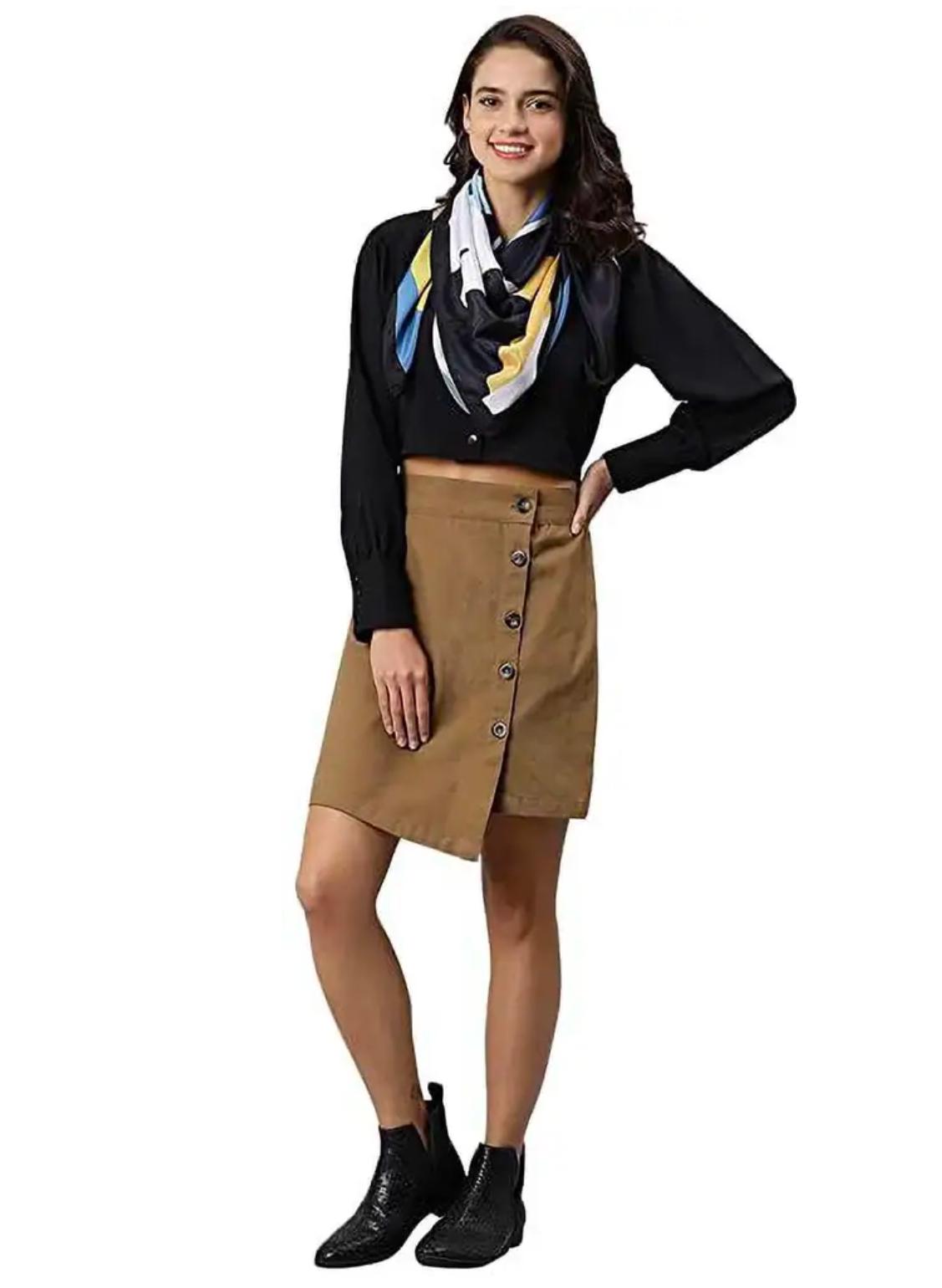 Elegant Printed Silk Scarf for Women