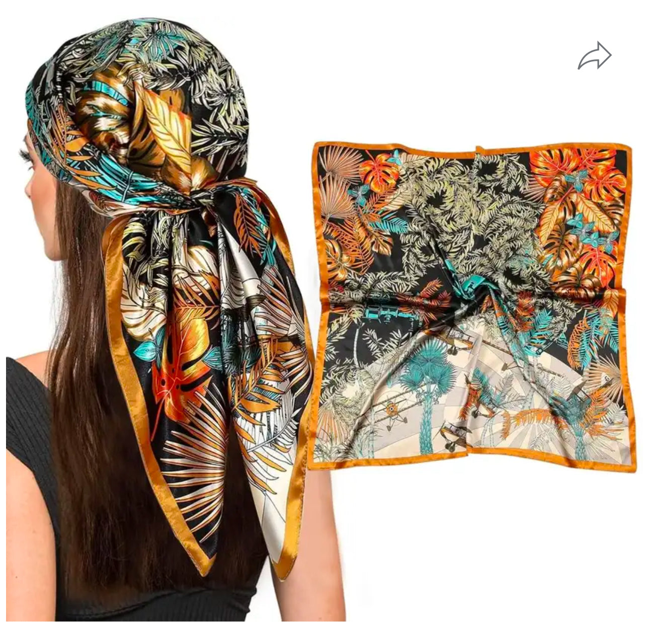 Women's Fancy Scarf - Large Printed Format