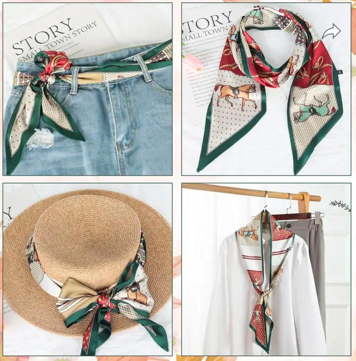 Women's Long Printed Scarf – Elegance & Versatility